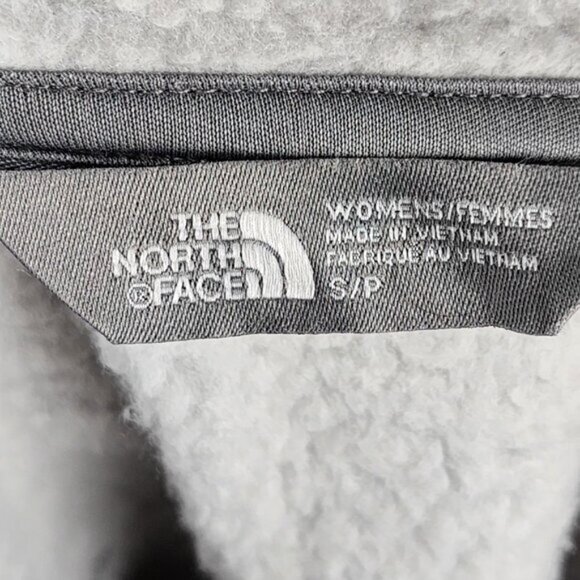 The North Face Gray Tech Sherpa Fleece Lined Half Zip Hoodie - Picture 6 of 7